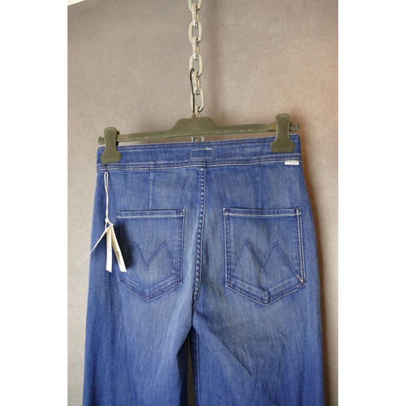 Mother RARE The Double Zip Pocket Flare Leg Jeans Womens‎ Size 28 Blue Denim - Picture 11 of 14